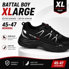 WanderFull Sky Max Big Size Erkek Sneaker Ayakkabı Battal Boy Siyah 45-47