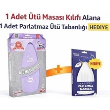 Lusenne Ütü Masası ve Aksesuarı: 135X50 cm Isıya Dayanıklı Ütü Masası Bezi ve Parlatmaz Tabanlık