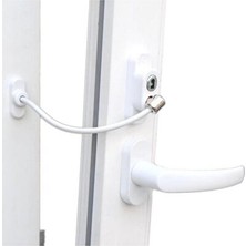 Lusenne Koruyucu ve Kilit: Çelik Halatlı Pvc Pencere Güvenlik Kilidi - Çocuklar Için Emniyetli