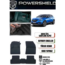 POWERSHIELD Opel Grandland X 2017-2021 Uyumlu Araca Özel Premium 5D Havuzlu Oto Paspas Takımı