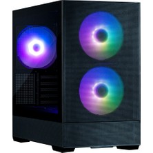 Zalman P30 Aır Black Atx Mıd Tower Sıyah Kasa 1xusb 3.0, 1xusb Type-C,  1xmikrofon, 1xkulaklık, 3X140MM Argb Fan
