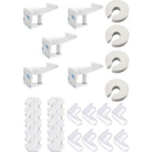 Lusenne Koruyucu ve Kilit: Çocuk Güvenlik Seti, Dolap, Köşe ve Priz Koruyucu Paket