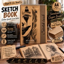 Dream Art Galery Çizim Defteri Kraft Sketchbook, Sketchpad