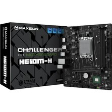 Maxsun Challenger H610M-H LGA1700 Ddr4 3200MHZ M.2 HDMI Matx Intel Anakart