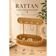 Lusenne Makyaj & Takı Organizeri: El Yapımı Rattan Takı Organizeri ile Doğal ve Şık Saklama