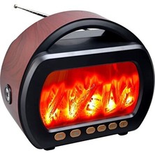 Lusenne Ev Tipi Subwoofer: Nostaljik Ahşap Görünümlü Bluetooth Radyo ve Hoparlör - Çok Fonksiyonlu Ses