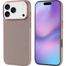 Cepustik Telefon Aksesuarları iPhone 17 Pro Max Kılıf M-Safe Şarj Özellikli Karbon Fiber Görünümlü Nekst Kılıf Gold
