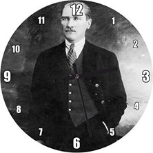 Lusenne Duvar Saati: Atatürk Temalı Ayakta Ç