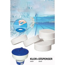 Lusenne Şişme Havuz & Aksesuarı: Havuz Klor Tableti ve Dispenser Seti - Temiz ve Hijyenik Yüzme Deneyimi