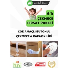 Lusenne Koruyucu ve Kilit: Çocuk Güvenliği Için Çok Amaçlı Çekmece ve Kapak Kilidi Seti