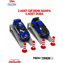 Tech Trade 1/64 Ölçek Diorama 2 Adet Gri Rampa + 4 Adet Duba