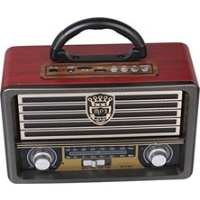Lusenne Nostaljik Radyo: Nostaljik Ahşap Görünümlü Bluetooth Radyo ve Çok Fonksiyonlu Hoparlör