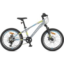 Kron Xc 75 - 24 Mtb - 13' - 21 Vites -M.disc - Nardo Gri/neon Sarı-Siyah-Mavi