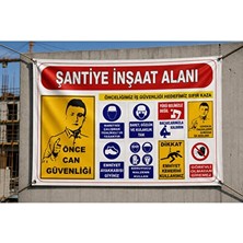 Lusenne Koruyucu ve Kilit: Inşaat ve Uyarı Brandası, 100X150 cm Güvenlik Uyarısı