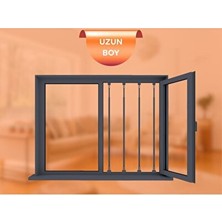 Lusenne Koruyucu ve Kilit: Pratik Uzun Pencere Korkuluğu, 130-160 cm Arası Uzayabilen 4 Çubuklu Güvenl