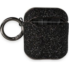 İlk El Grup Apple Airpods 2 (2.nesil) Spell Simli Kılıf - Siyah
