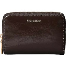 Calvin Klein Kadın Logolu Iç Bölmeli Kahverengi Cüzdan LV04F1201G-BAL