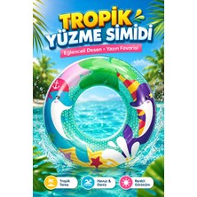 Lusenne Kolluk & Simit: Desenli Çocuk Yüzme Simidi - 3-6 Yaş Arası Güvenli ve Eğlenceli Yüzme Deney