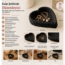 Lusenne Makyaj & Takı Organizeri: Kalp Şeklinde Çok Fonksiyonlu Takı ve Makyaj Organizeri, Dekoratif ve Kulla