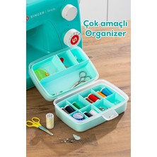 Lusenne Makyaj & Takı Organizeri: 12 Bölmeli Çok Amaçlı Takı ve Saklama Kutusu, Yeşil Renkli ve Pratik Kullan