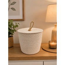 Lusenne Sepet: Çok Amaçlı Kapaklı Organizer 20X20 cm - Pratik ve Estetik Saklama Ünitesi