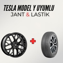 Kormetal Tesla Y Uyumlu Km 3420 20" Jant 4 Adet+Nokian 255/40R20 Kış Lastiği 4 Adet