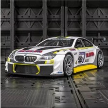Scntoys 1:24 Ölçek Bmw M6 Gt3 Diecast Model Araba Açılan Kapılar Özel Seri Bmw M6 Gt3