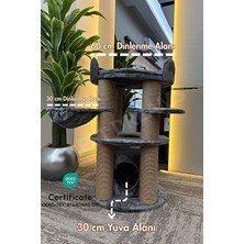 Lusenne Kedi Tırmalaması: Lüks Kedi Tırmalama ve Dinlenme Ağacı - Sertifikalı Kumaş ile Konforlu Kull
