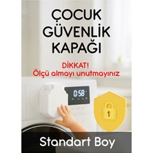 Lusenne Koruyucu ve Kilit: Beyaz Eşya Güvenlik Düğmesi, Çocuk Koruma Kapağı, Standart Boy