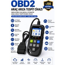 YM119 Obd2 Araç Arıza Tespit Cihazı 1.8" Renkli Türkçe Ekran Obdıı/eobd Can Hata Kodu Okuma ve Silme