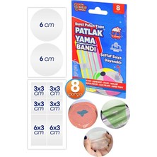 Lusenne Kolluk & Simit: Tamir Bandı 8'li Patlak Yama Seti - Şişme Yüzme Ürünleri Için Pratik Onarım
