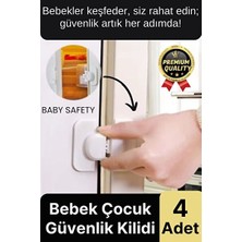 Lusenne Koruyucu ve Kilit: Bebek ve Çocuklar Için Sabitleyici Kilitli Dolap ve Çekmece Seti
