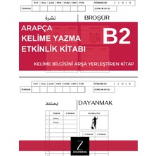 Zugzwang B2 Arapça Analizli Kelime Yazma Etkinlik Kitabı