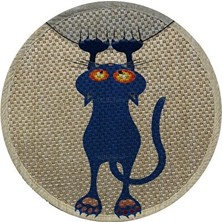Lusenne Kedi Tırmalaması: Çift Taraflı Desenli Kedi Tırmalama Paspası 36 cm ile Koruyucu ve Eğlenceli