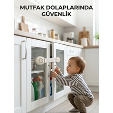 Lusenne Koruyucu ve Kilit: Güçlü Yapışkanlı Çocuk Güvenlik Kilidi, Dolap ve Çekmece Koruma