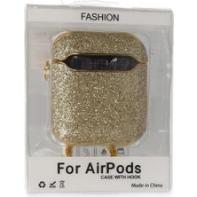 İlk El Grup Apple Airpods 2 (2.nesil) Spell Simli Kılıf - Gold