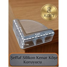Lusenne Koruyucu ve Kilit: Şeffaf Köşe Koruyucu Seti, Mobilya ve Masa Kenarları Güvenliği
