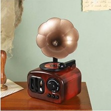 Lusenne Nostaljik Radyo: Gramofon Temalı Müzik Kutusu - Nostaljik ve Dekoratif Parça