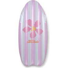 Swim Essentials Pink Flower Surfboard Tutacaklı Şişme Deniz Board