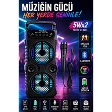 Lusenne Bluetooth Hoparlör: Ledli Kablosuz , Parti ve Günlük Kullanım Için Güçlü Ses
