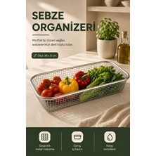 Lusenne Sepet: Metal Sebze Organizer Sepeti, Mutfak Düzenleyici ve Saklama Çözümü