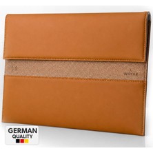 Woyax S-Touch 13-14 Inç Nfc Özellikli Slikon Süet Laptop Çantası MacBook Kılıfı iPad Tablet Su Geçirmez El Çantası