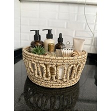 Lusenne Sepet: El Yapımı Jüt Hasır Çok Amaçlı Organizer - 20X20 cm