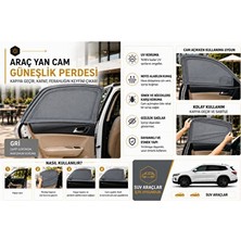 Lusenne Oto Güneşlik Perde: Fiat Doblo 2'li Sineklik Çorap Güneşlik, Lastikli Yan Cam Seti