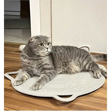 Lusenne Kedi Tırmalaması: Organik Ipli Kedi Tırmalama ve Beslenme Paspası 45X45 cm