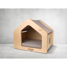 Noya House Sade – Minimal Ahşap Kedi & Köpek Evi