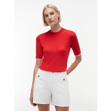 Tommy Hilfiger Lyocell Sılk C-Nk Ss Swtr