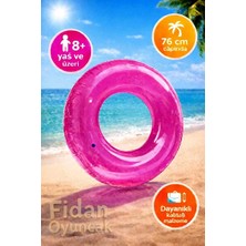 Lusenne Kolluk & Simit: Renkli Dayanıklı Şişme Deniz Havuz Simidi: 76 cm
