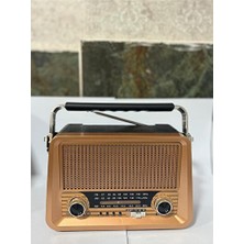 Lusenne Nostaljik Radyo: Fm/am/sw 3 Bantlı Büyük Boy Bluetooth Radyo, Müzik Çalar