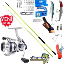Okuma Aria 4000 210CM 5-45GR Karbon High Tech Maket Balık Spin Olta Takımı Seti